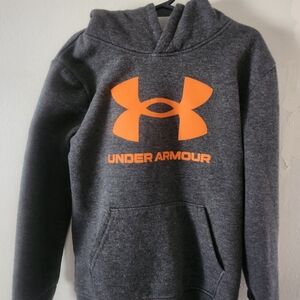 Lot Under Armour Gray Hoodie with Orange Logo